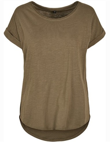 B-BY036-Ladies Long Slub Tee